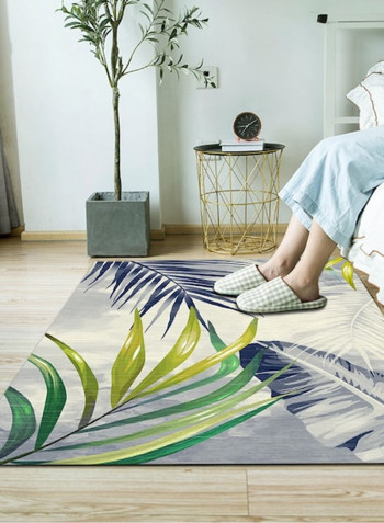 Nordic Style Carpet Leaves Pattern Simple Home Use Non-Skid Rectangular Rug multicolour 80*180 (W*L)cmcm