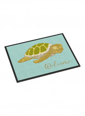 Sea Turtle Welcome Printed Doormat Multicolour
