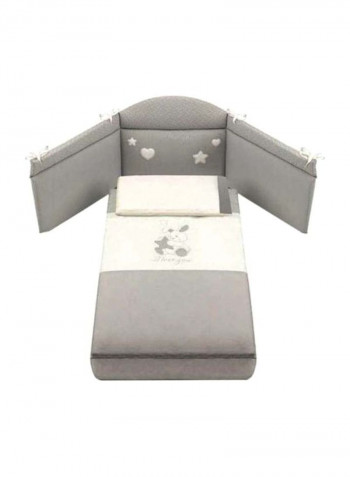 Coniglio Collection Duvet Set - Grey/White