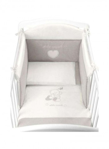 Coniglio Collection Duvet Set - Grey/White