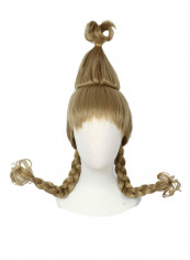 Long Double Braided Hair Wig With Mane-Queen Beige