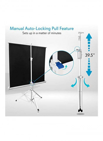 Portable Projector Screen Tripod Stand PRJTP52 Silver