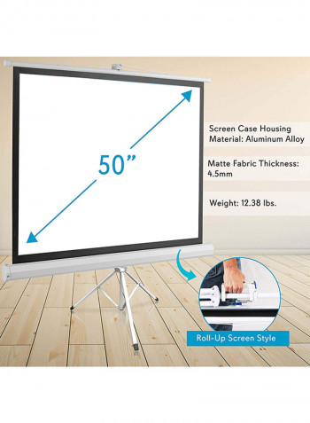 Portable Projector Screen Tripod Stand PRJTP52 Silver