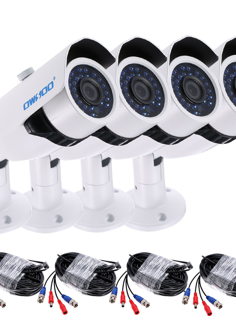 1080P HD 2000TVL AHD IR-Cut 30 Array Infrared Lamp Night Vision CCTV Camera With Cable