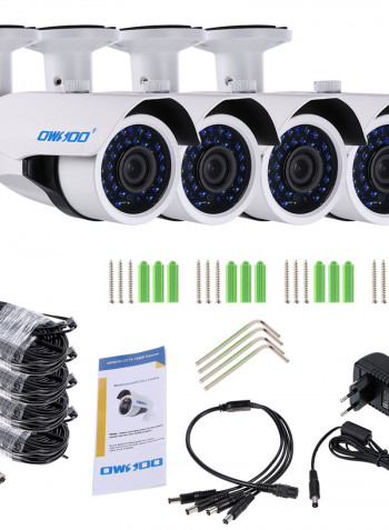 1080P HD 2000TVL AHD IR-Cut 30 Array Infrared Lamp Night Vision CCTV Camera With Cable