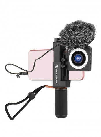 10-In-1 Handle Stabilizer Grip Smartphone Video Rig Kit Multicolour