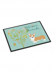 Welcome Friends Pembroke Welsh Doormat Multicolour