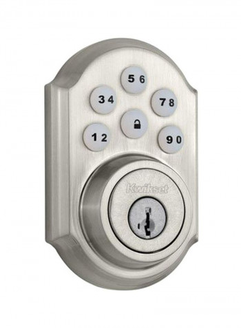 SmartCode Electronic Deadbolt Silver