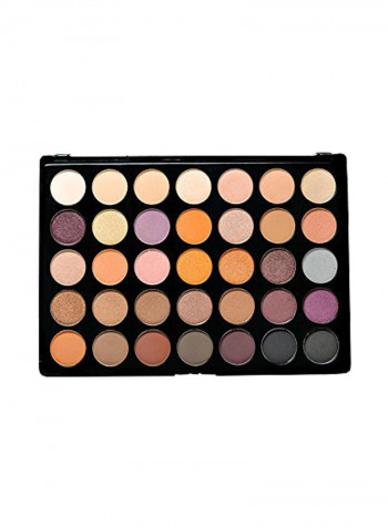 35-Shaded Eyeshadow Palette بُني/بيج/ أسود