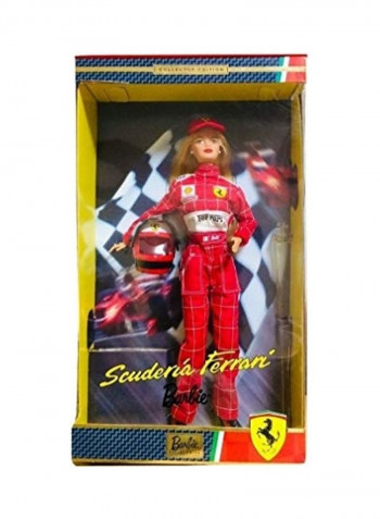 Barbie Scuderia Ferrari Collectible Doll 3x14inch