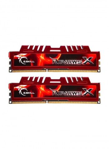 2-Piece Ripjaws X Series DDR3 SDRAM 16GB Red/Black/Gold