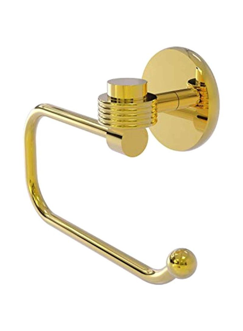Satellite Orbit One Collection Groovy Accents Toilet Paper Holder Gold 7x2.6x6inch
