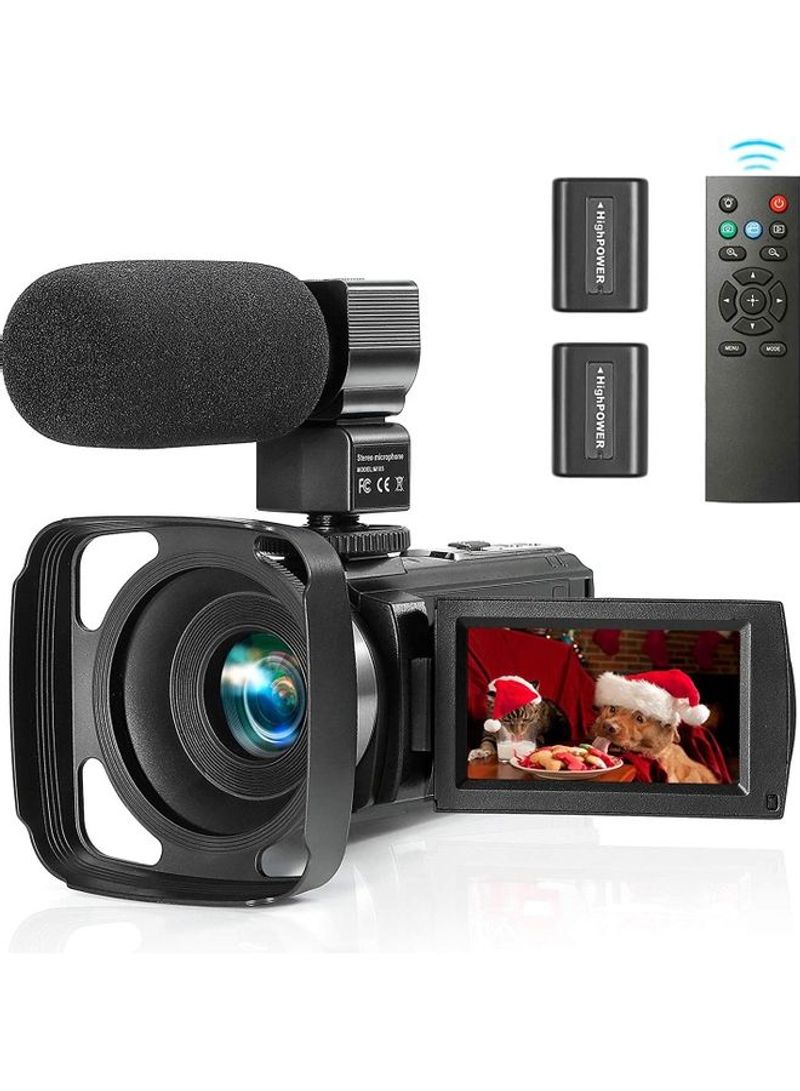 Camcorder YouTube Vlogging Camera SB-2054 Black