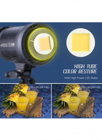 16 Channel Studio Photography LED Flash Light Black