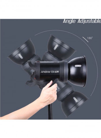 16 Channel Studio Photography LED Flash Light Black