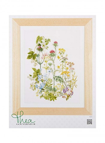 Counted Cross Stitch Kit White/Green/Red