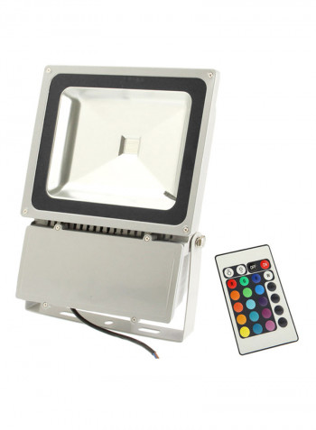 High Power LED Floodlight Lamp With Remote Control White 44  x  35  x  17centimeter