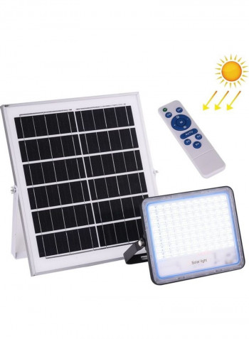200W Solar Powered Timing LED Light with Remote Control White 48 x 45 x 14centimeter