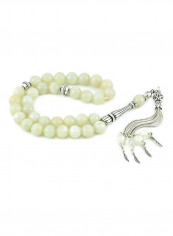 Moonstone Prayer Beads with Sterling Silver components