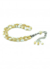 Mother of Pearl Prayer Beads with Sterling Silver components