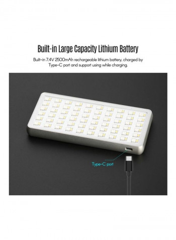 TC-168 Pocket Size Portable RGB LED Light Multicolour