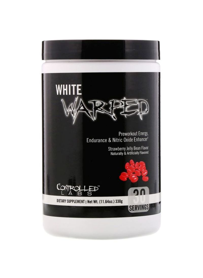 White Warped Preworkout Dietary Supplement