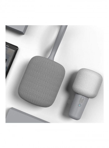 Wireless Karaoke Microphone and BT Speaker Set iK8 Grey