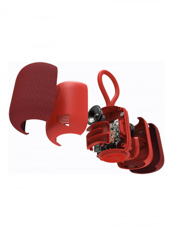 Wireless Karaoke Microphone and BT Speaker Set iK8 Red