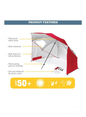 Vented Umbrella Red 7inch