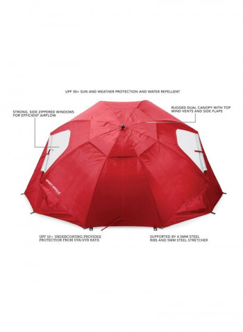 Vented Umbrella Red 7inch