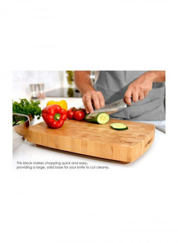 Bamboo Cutting Board Beige 18x12inch