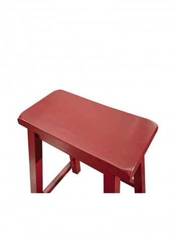Wooden Stool Red