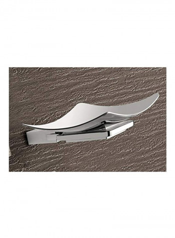 Wall Mounted Square Soap Dish Silver 5.4x5.7x1.3inch
