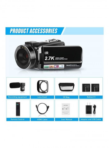 Camcorder Full HD Camera LZF Black