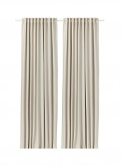 2-Piece Window Curtain Set Beige 145x300centimeter