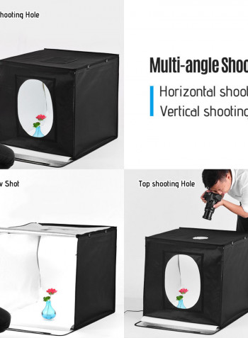 Professional Foldable Photo Studio Shooting Tent Kit Photo Box Black