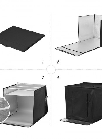 Professional Foldable Photo Studio Shooting Tent Kit Photo Box Black