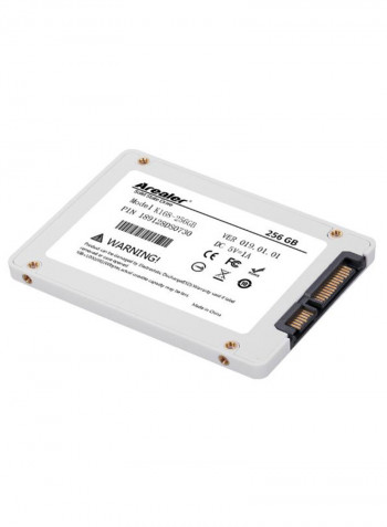 SSD Solid State High Speed Internal Hard Drive 256GB White