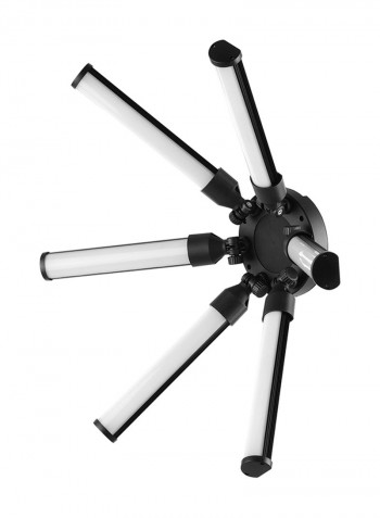 60W Tl-900S Digital Photography Star-Shaped Circle LED Light Tubes Black