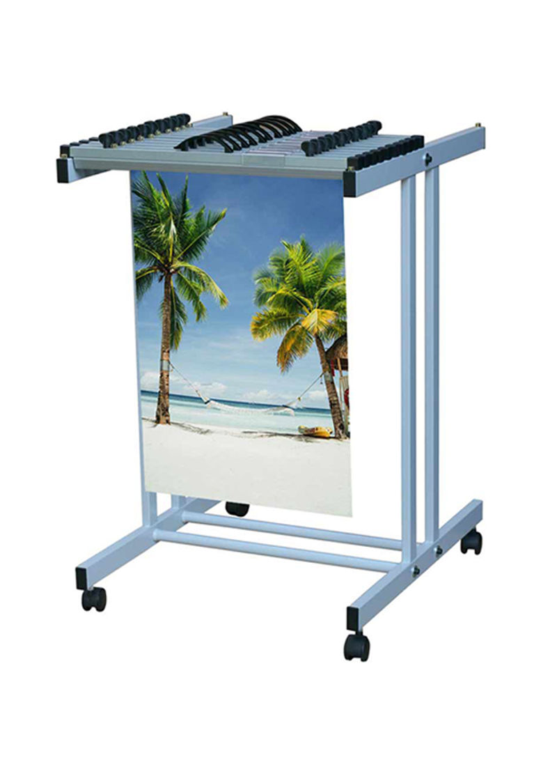 Top Loading Drawing Trolley CT-A1 Silver/Black 750x1000x660millimeter