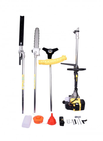 4-In-1 Gasoline Grass Cutter Multicolour 117centimeter