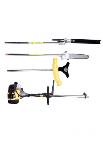 4-In-1 Gasoline Grass Cutter Multicolour 117centimeter