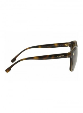 Women's Full Rim Square Sunglasses - Lens Size: 57 mm