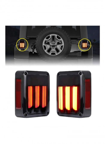 Pair Of 1 LED Tail Lights For Jeep Wrangler
