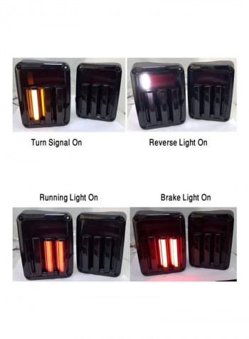 Pair Of 1 LED Tail Lights For Jeep Wrangler