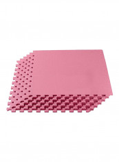 10-Piece Puzzle Game Design Exercise Mat Red 100x100x2.5cm