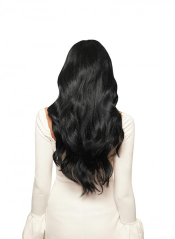 Tape In Secret Straight Hair Extensions Jet Black 22inch