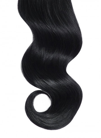 Tape In Secret Straight Hair Extensions Jet Black 22inch