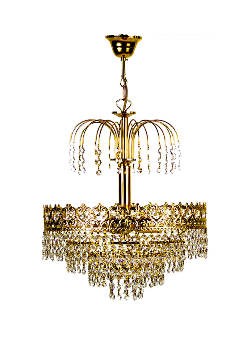 Decorative Chandelier Gold/Clear 40x48centimeter