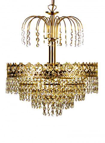 Decorative Chandelier Gold/Clear 40x48centimeter